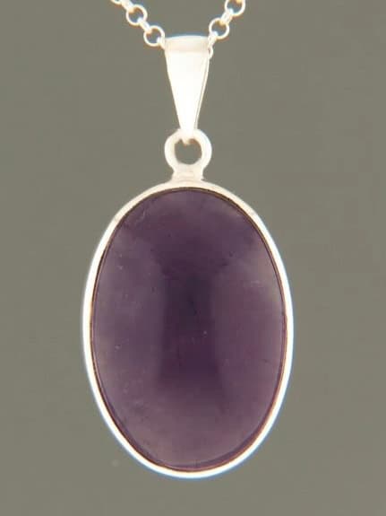 Amethyst Pendant - Sterling Silver