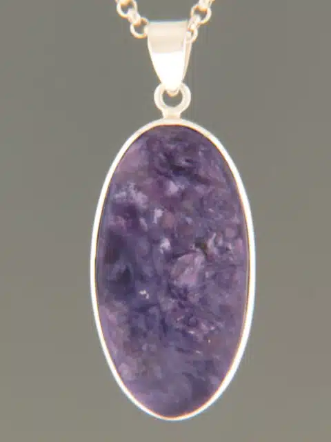 Charoite Pendant - Sterling Silver
