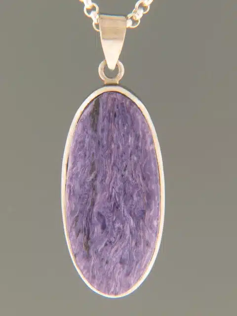 Charoite Pendant - Sterling Silver