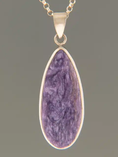 Charoite Pendant - Sterling Silver CH309