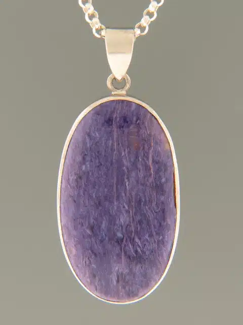 Charoite Pendant - Sterling Silver