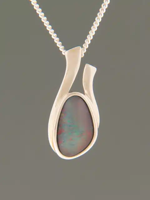 Opal Pendant - Sterling Silver