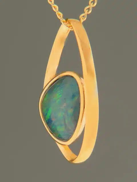 Opal Pendant - Gold Vermeil