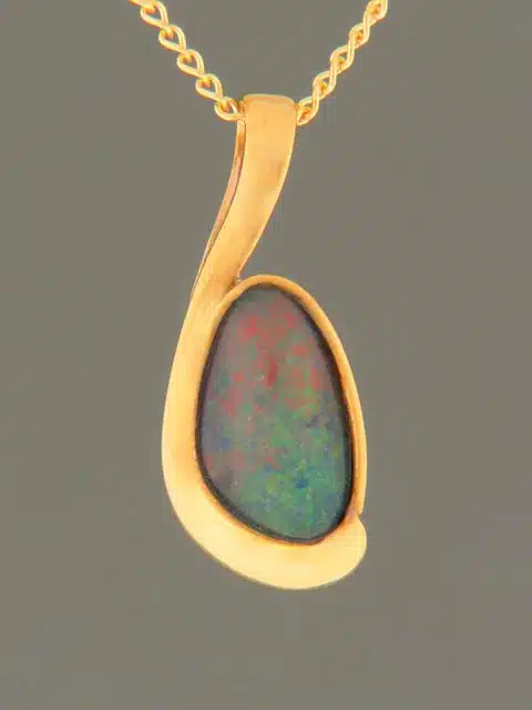 Opal Pendant - Gold Vermeil