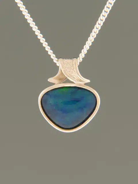 Opal Pendant - Sterling Silver