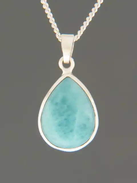 Larimar Pendant - Sterling Silver