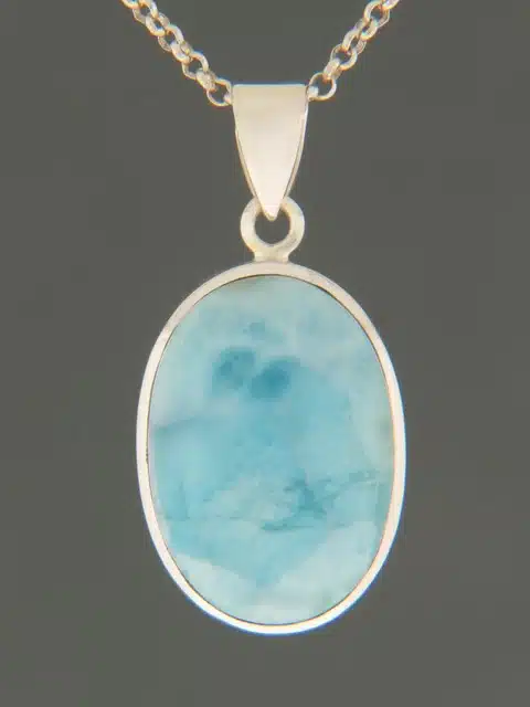 Larimar Pendant - Sterling Silver