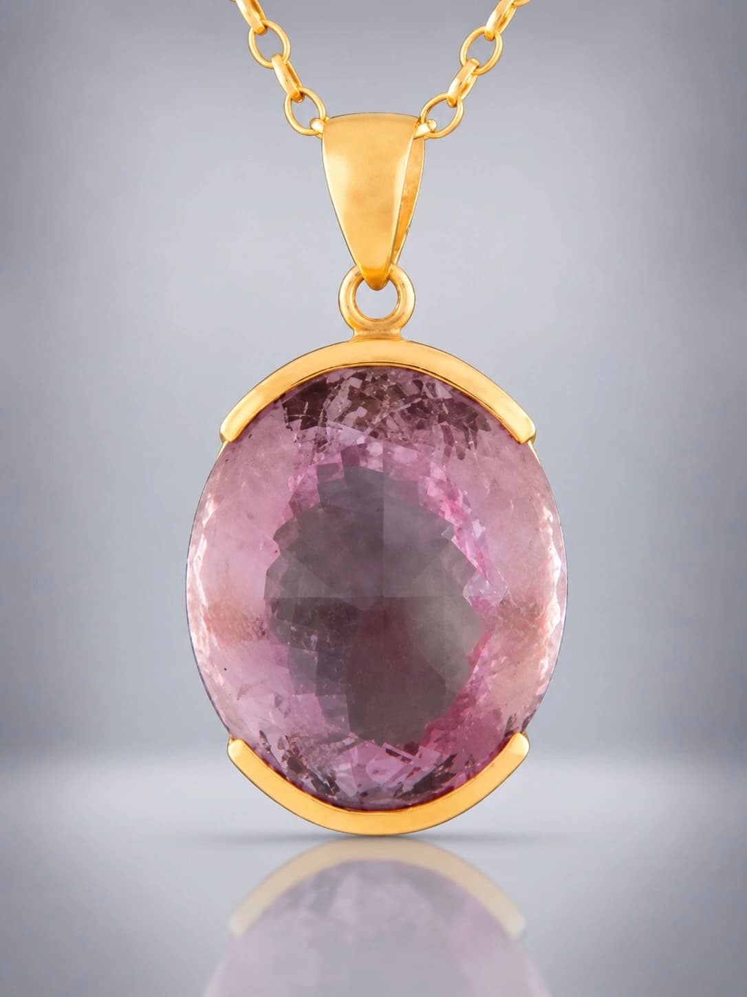 Faceted Amethyst Pendant