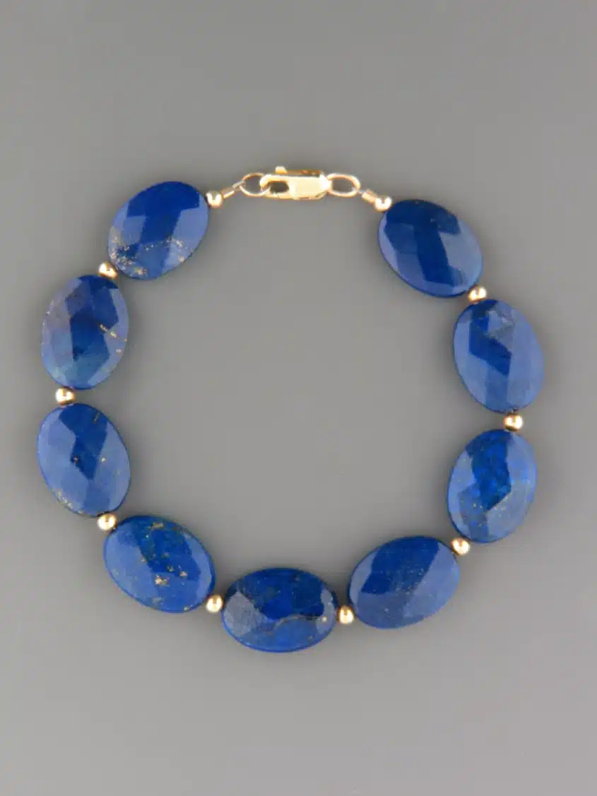 Lapis Lazuli Bracelet - 13x17mm oval
