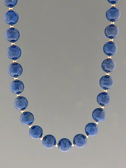 Lapis Lazuli Necklace - 10mm stones