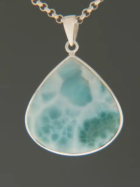 Larimar Pendant - Sterling Silver