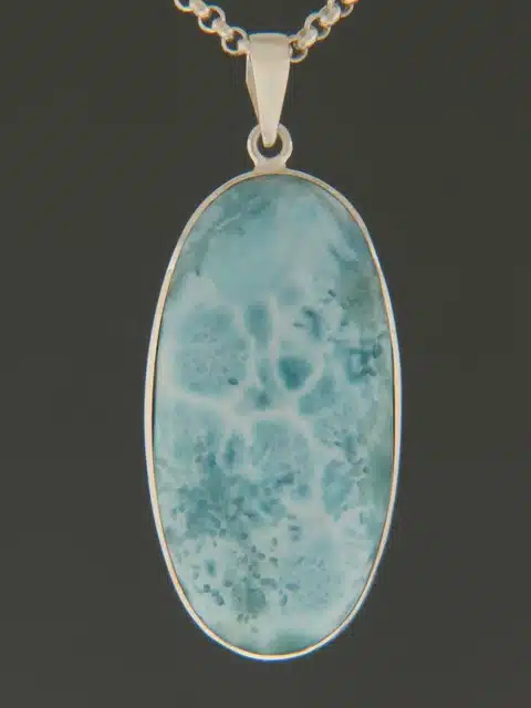 Larimar Pendant - Sterling Silver