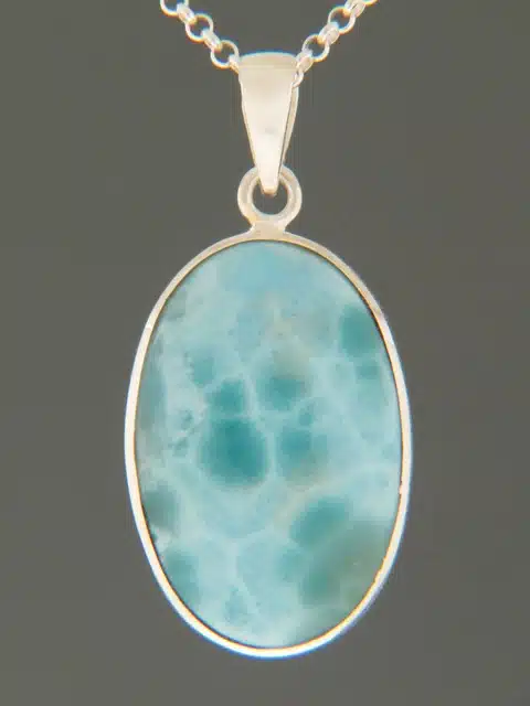 Larimar Pendant - Sterling Silver