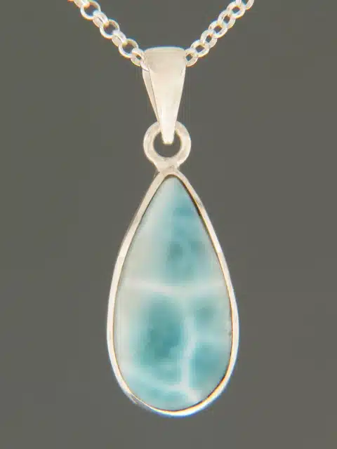 Larimar Pendant - Sterling Silver