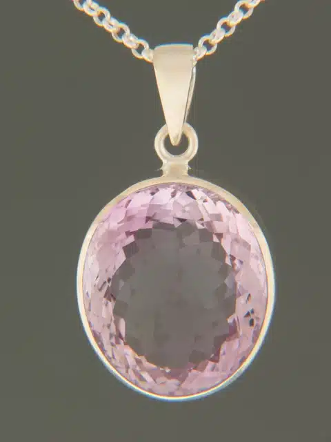 Amethyst Pendant - Sterling Silver