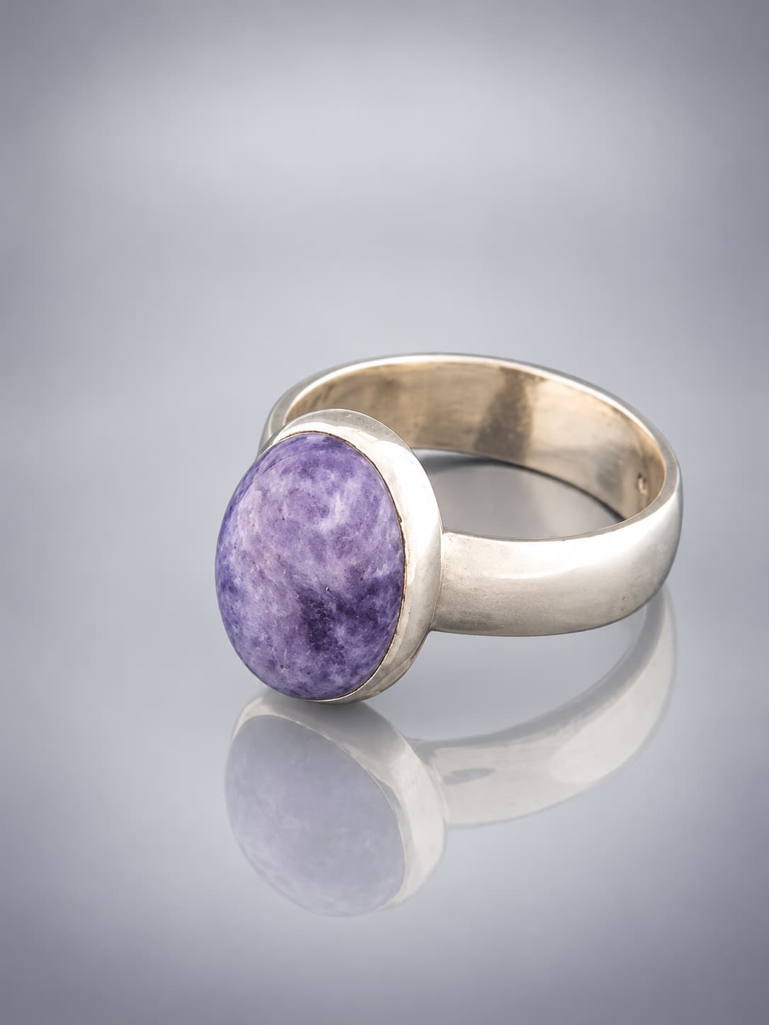 Charoite Ring - Sterling Silver