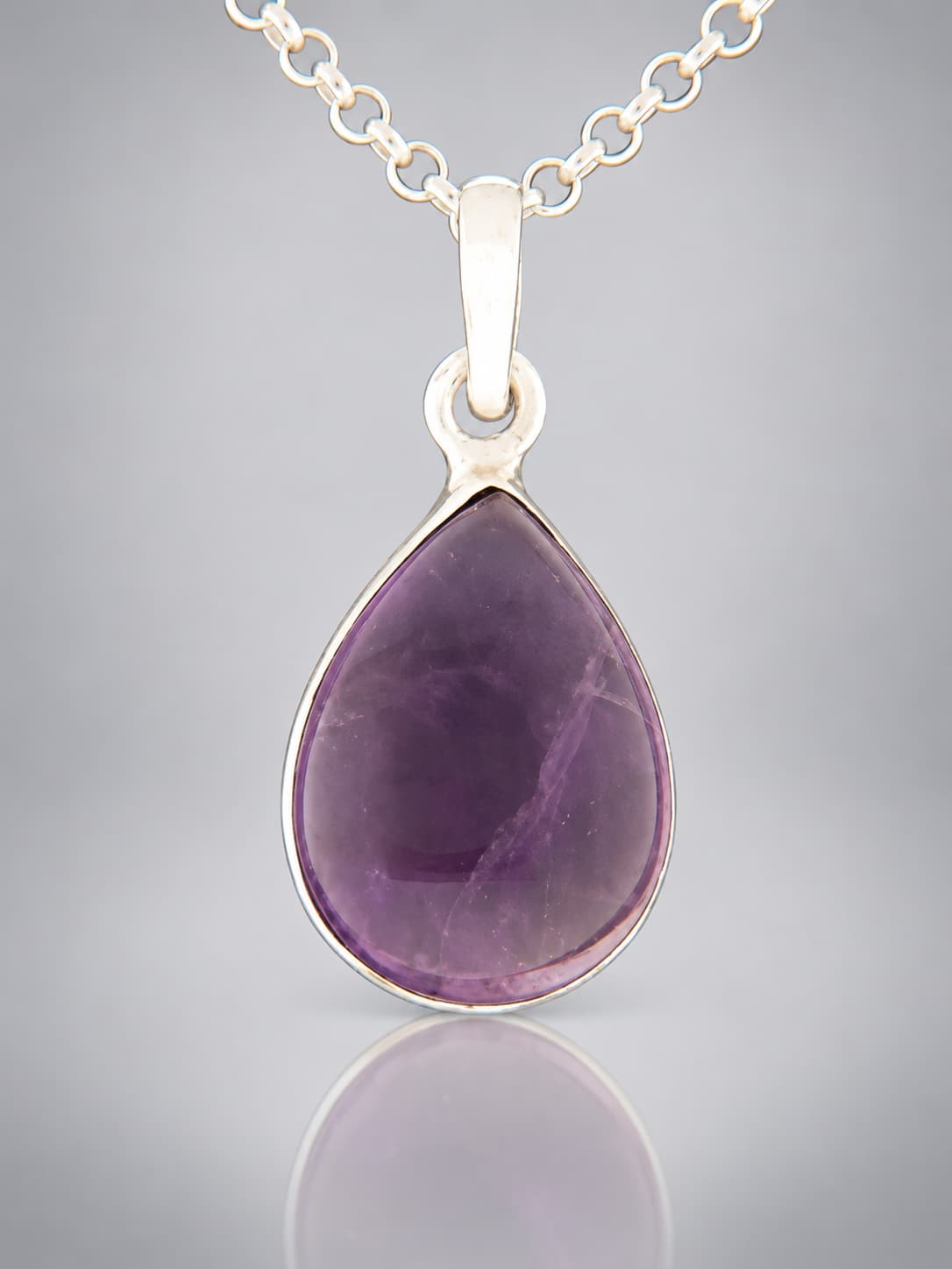 Sterling silver Amethyst pendant