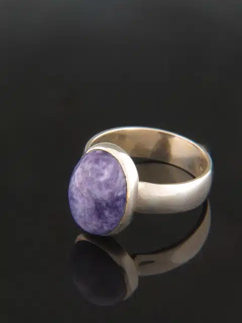 Charoite Ring - Sterling Silver