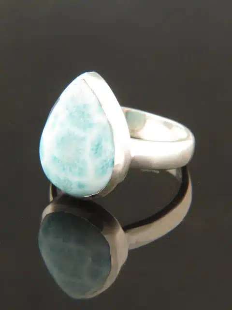 Larimar Ring - Sterling Silver