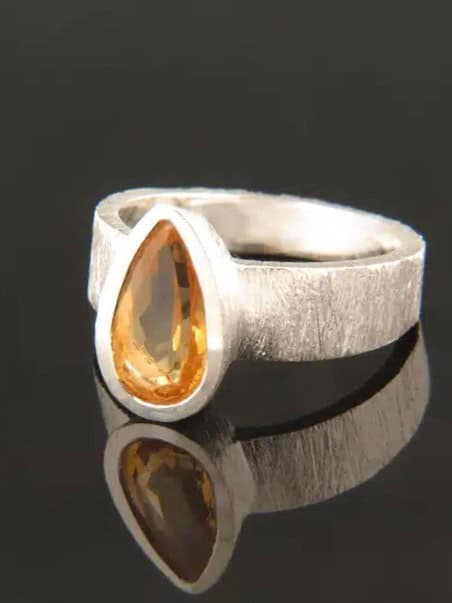 Citrine Ring - Sterling Silver
