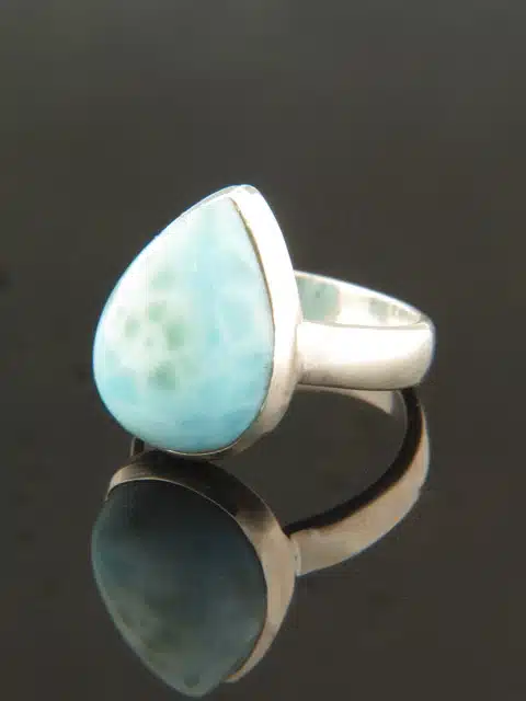 Larimar Ring - Sterling Silver