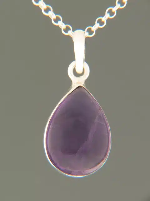 Amethyst Pendant - Sterling Silver