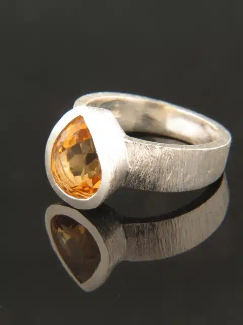 Citrine Ring - Sterling Silver