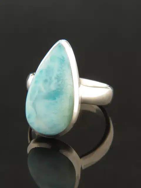 Larimar Ring - Sterling Silver