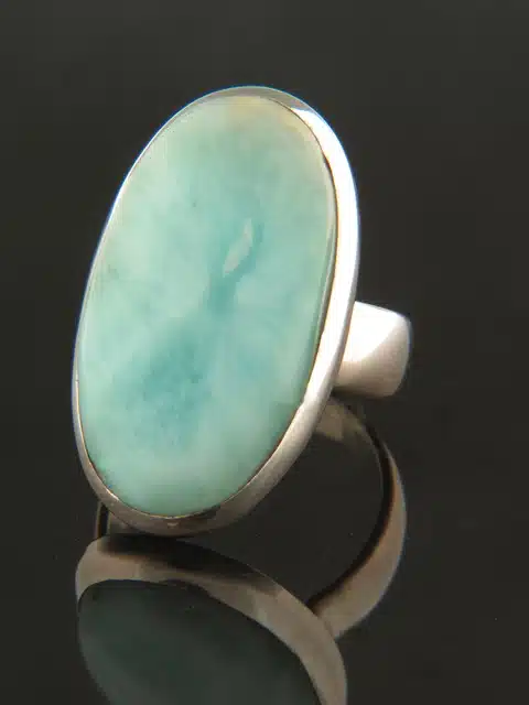 Larimar Ring - Sterling Silver