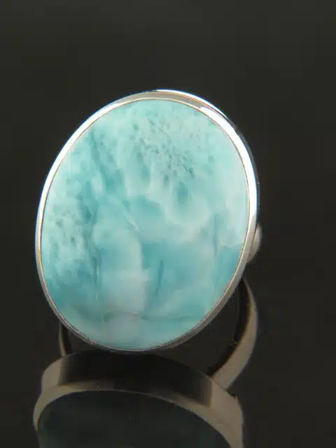 Larimar Ring - Sterling Silver