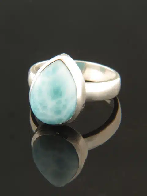 Larimar Ring - Sterling Silver
