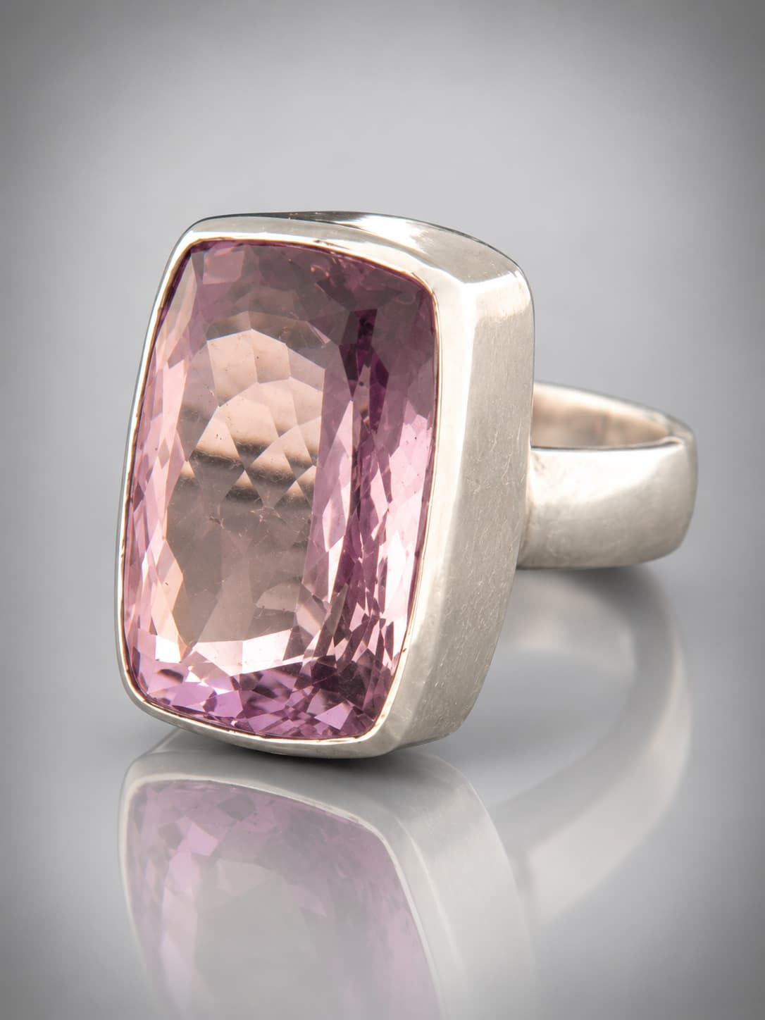 Amethyst Ring - Sterling Silver