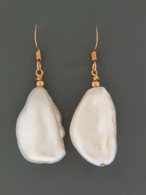 Baroque Pearl Earrings - 14ct Gold Filled