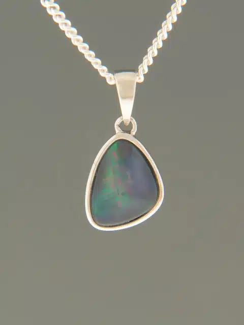 Opal Pendant - Sterling Silver