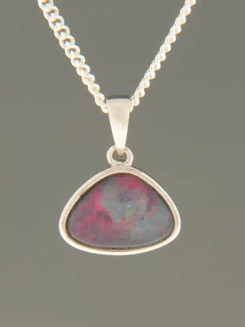 Opal Pendant - Sterling Silver