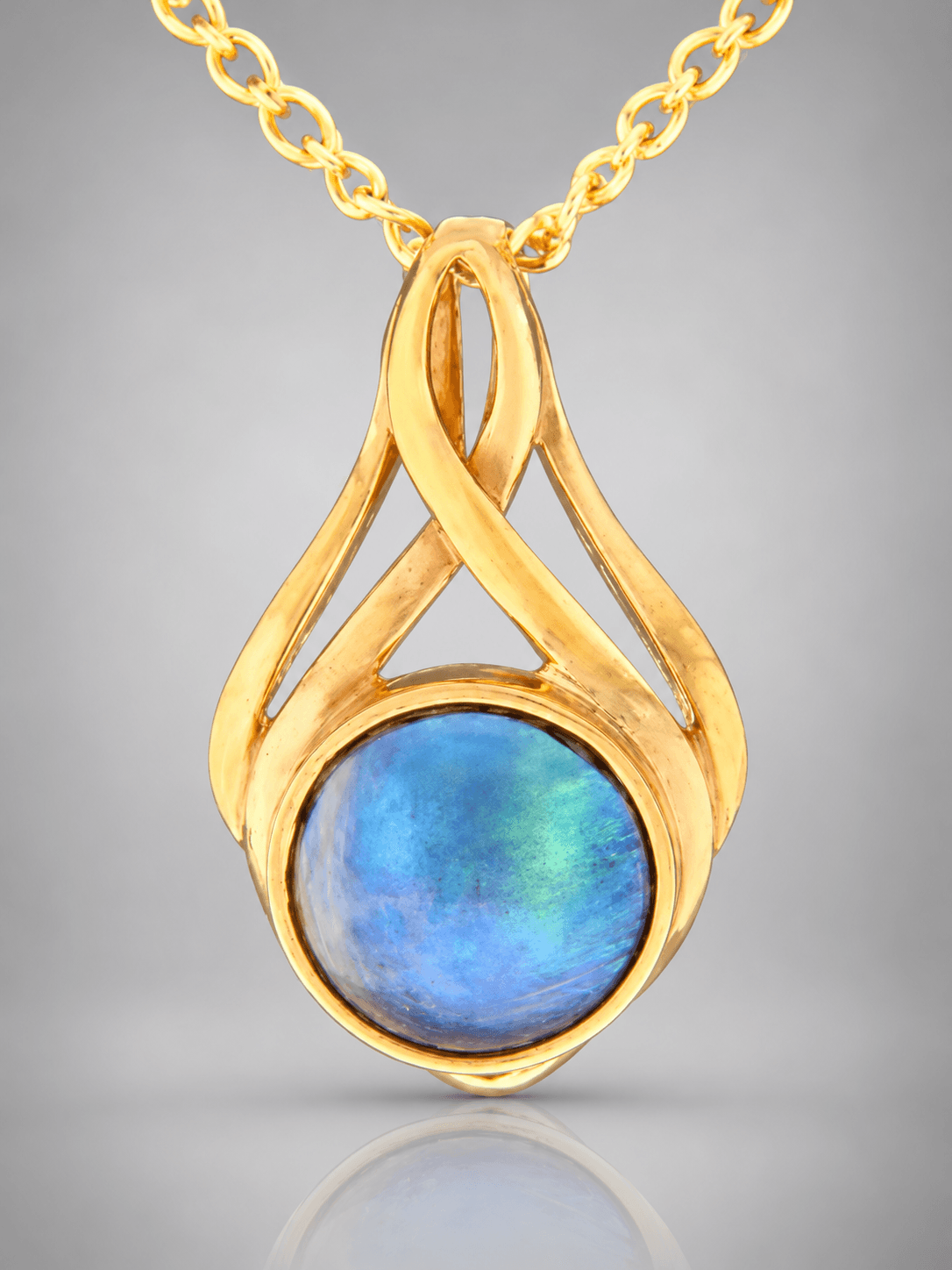 new zealand blue pearl pendant paua pearl pendant