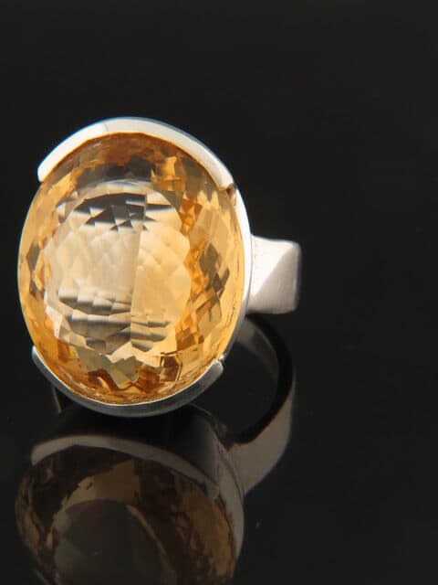 Citrine Ring - Sterling Silver