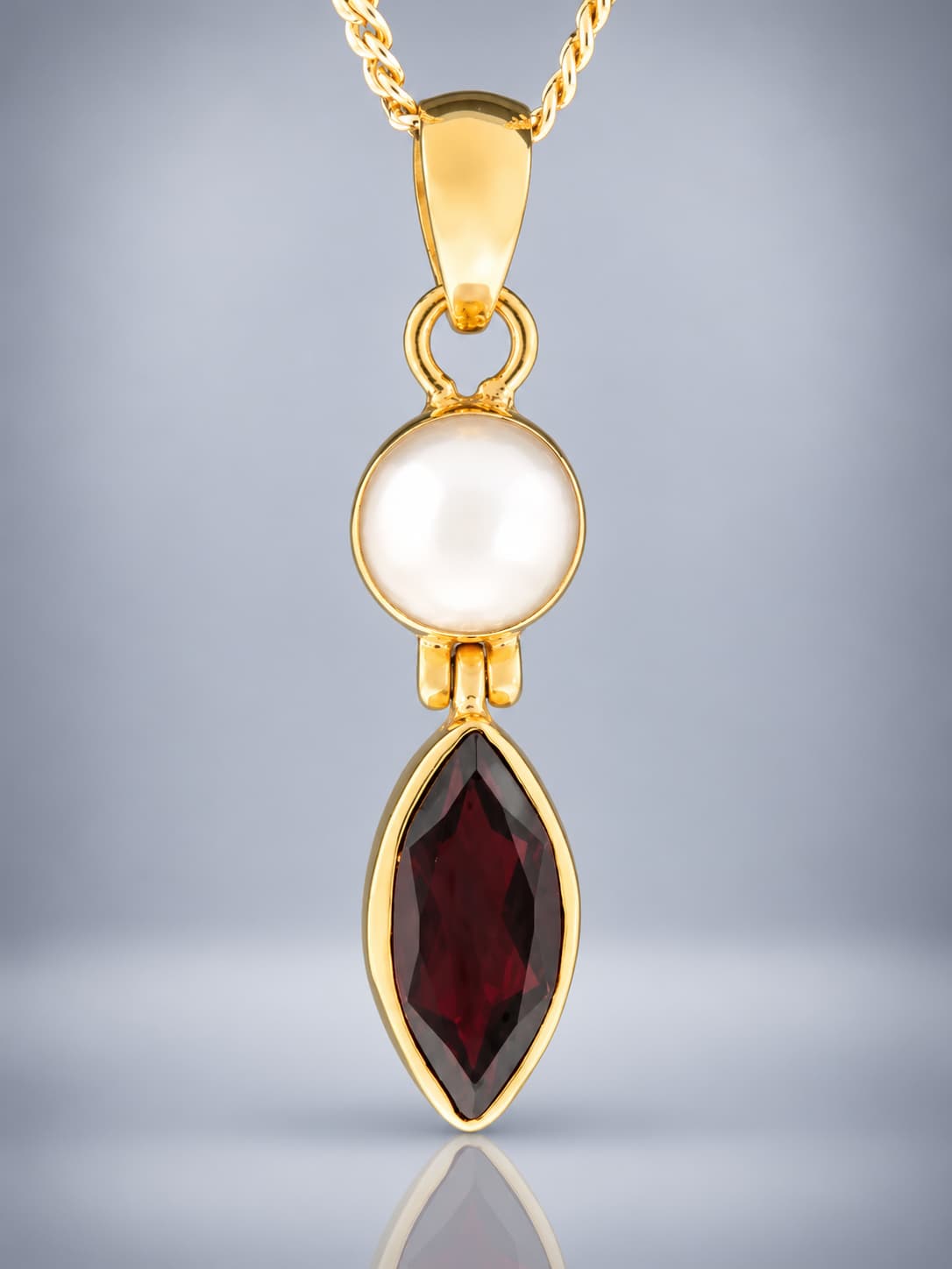Pearl and Garnet Gold