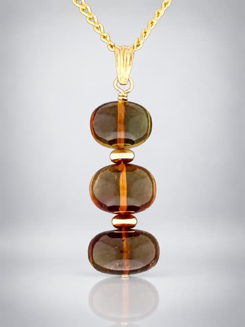 tourmaline pendant gold