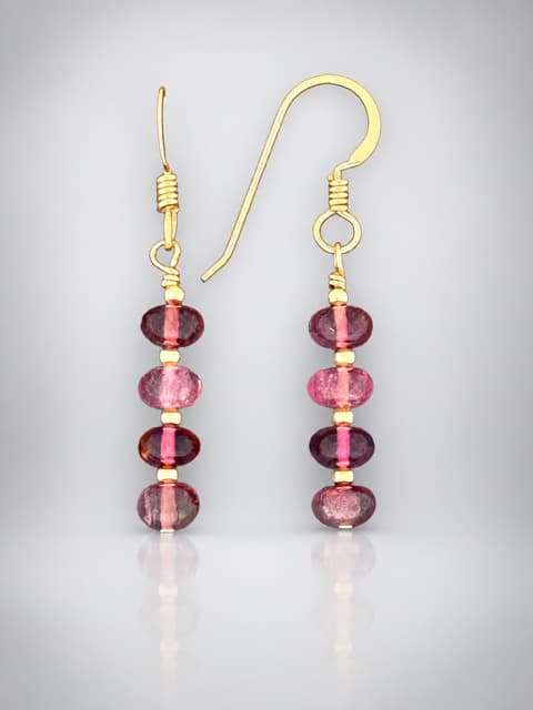 tourmaline earrings gold