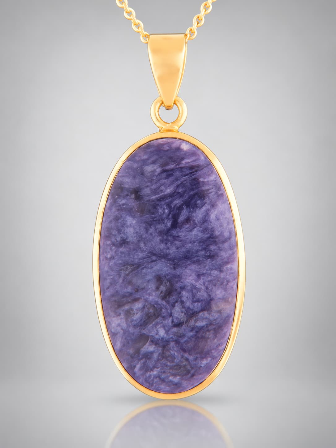 Charoite Gold Vermeil pendant