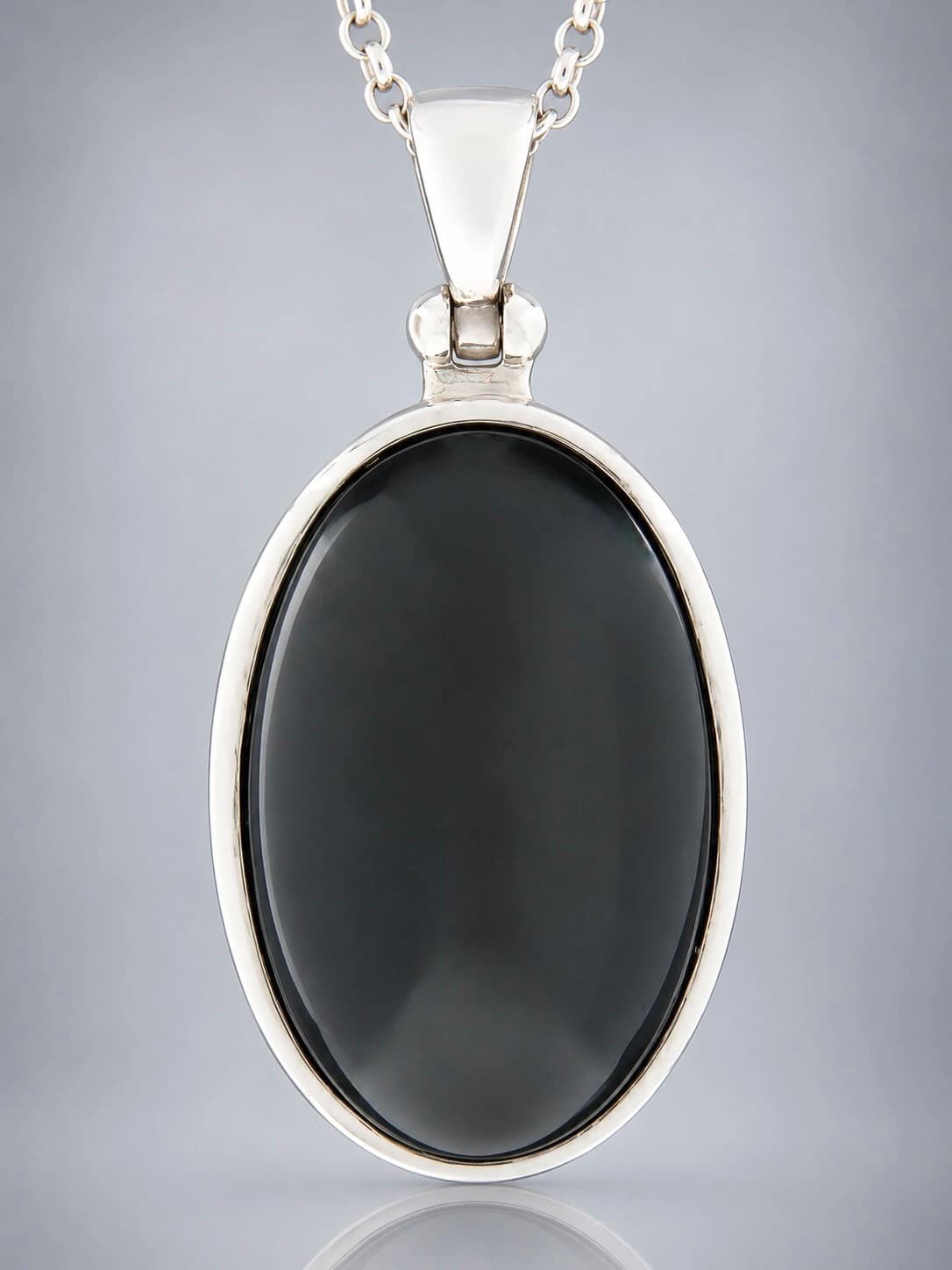 Diopside sterling silver pendant