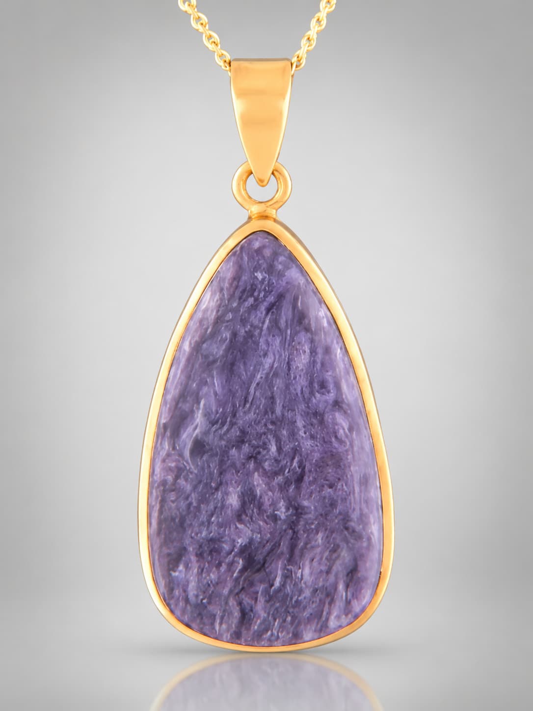 Charoite Gold Vermeil pendant