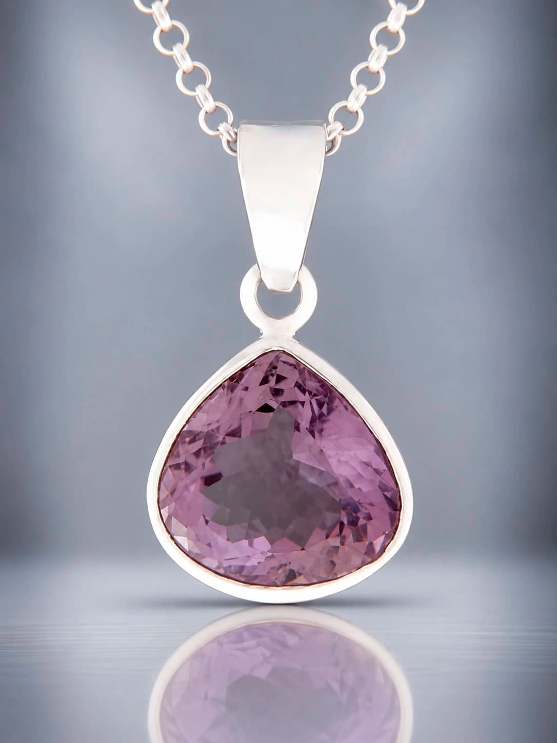 Faceted Amethyst Pendant
