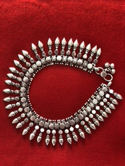 Tribal Anklet - Sterling Silver