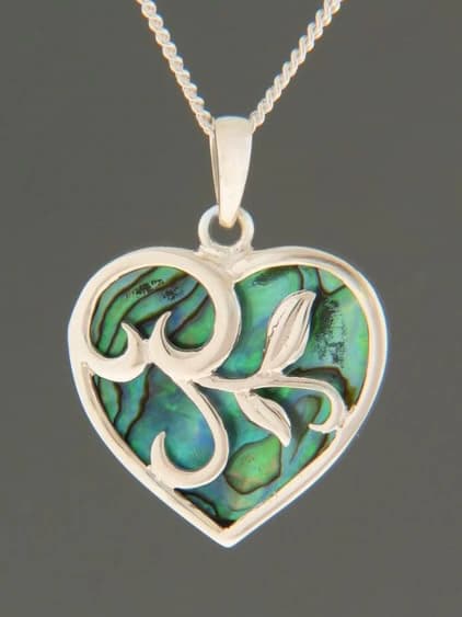Paua Shell Pendant - Sterling Silver