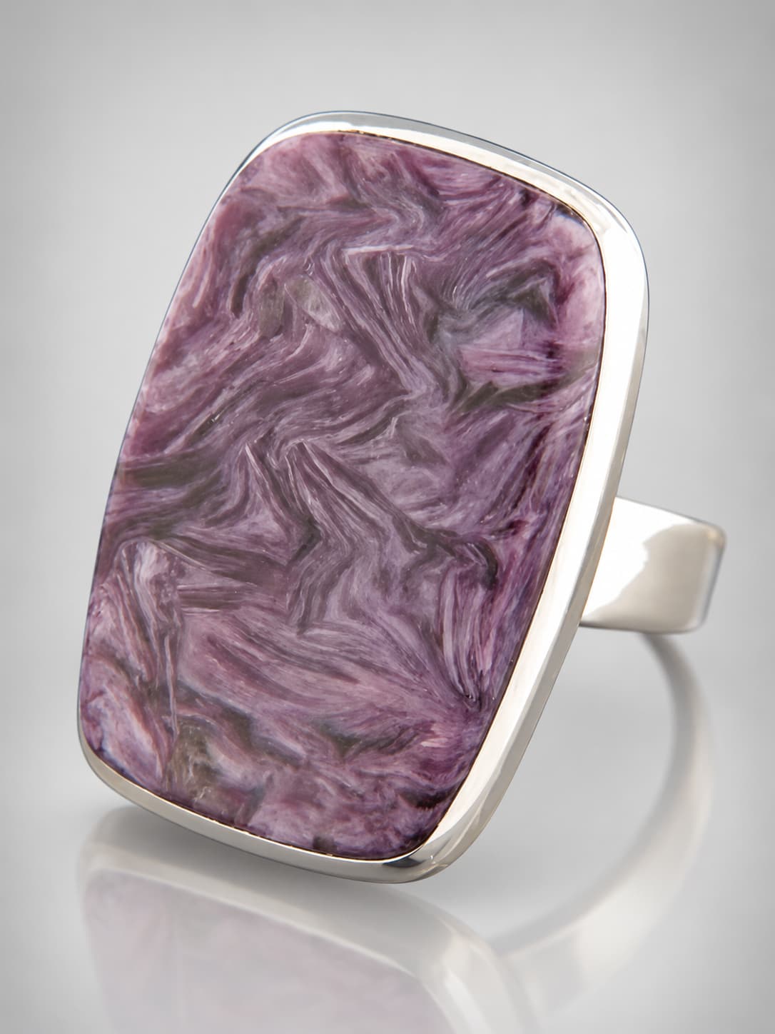 Charoite Ring - Sterling Silver