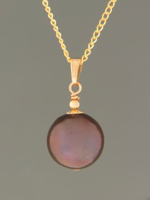 15mm Pearl Pendant - 9ct Gold