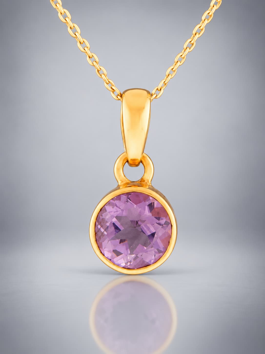 Faceted Amethyst Pendant