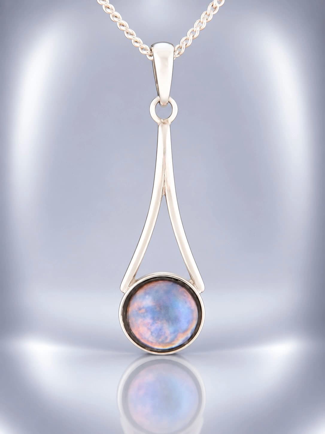 Sterling Silver Blue Pearl pendant